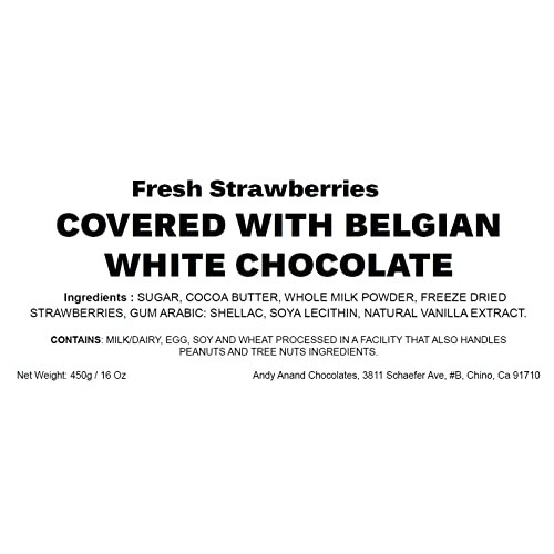 Andy Anand’S California Strawberries 1Lb, Covered With Greek Yog