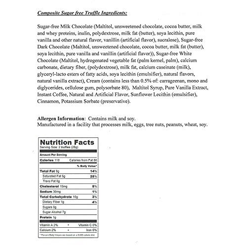 Andy Anand Chocolate Belgian Sugar Free Truffles 16 Pieces Gift