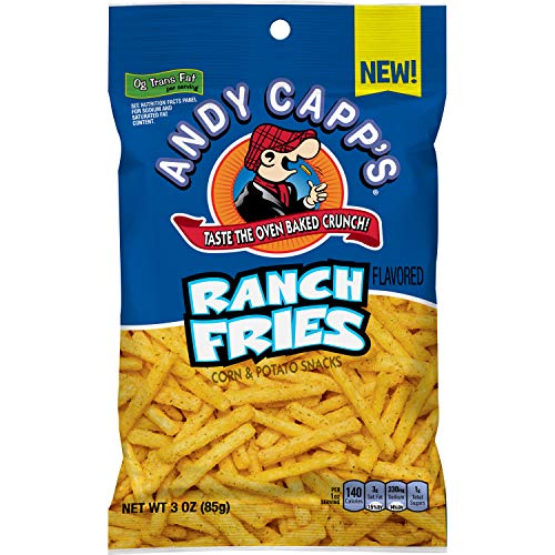 Andy Capps Ranch Fries Snacks, 3-Oz Bag Pack Of 12