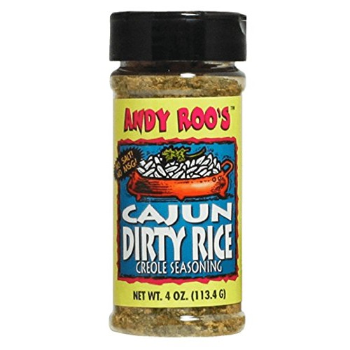 Andy Roos Salt-Free Cajun Dirty Rice Creole Seasoning, 4 Ounce