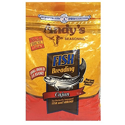 Andys Seasoning Fish Breading Cajun 5 Lbs