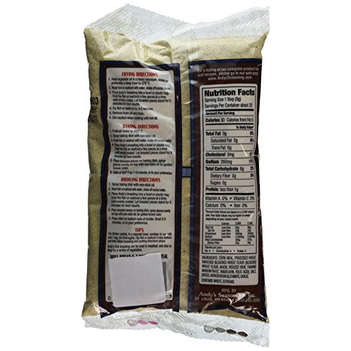 Andys Seasoning Yellow Fish Breading 10Ozpack Of 3