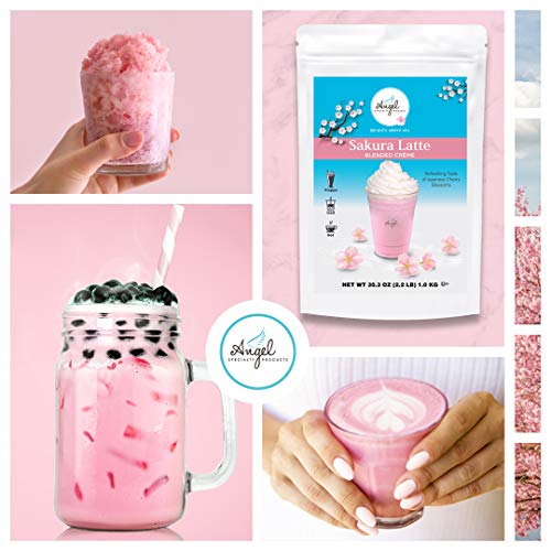 Sakura Latte Blended Crème By Angel Specialty Products [2 Lb] [2