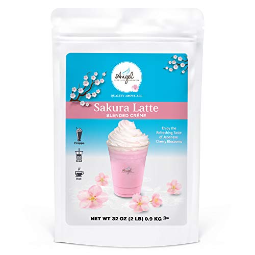 Sakura Latte Blended Crème By Angel Specialty Products [2 Lb] [2