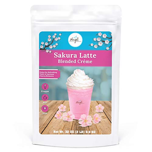 Sakura Latte Blended Crème By Angel Specialty Products [2 Lb] [2