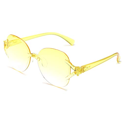 Fox Frameless One Piece Sunglasses Candy Color Ocean Piece One P