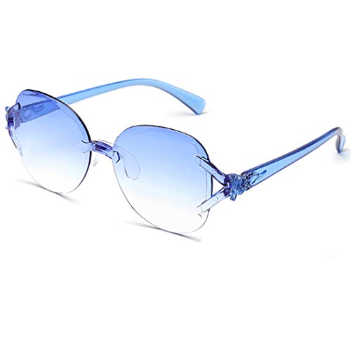 Fox Frameless One Piece Sunglasses Candy Color Ocean Piece One P