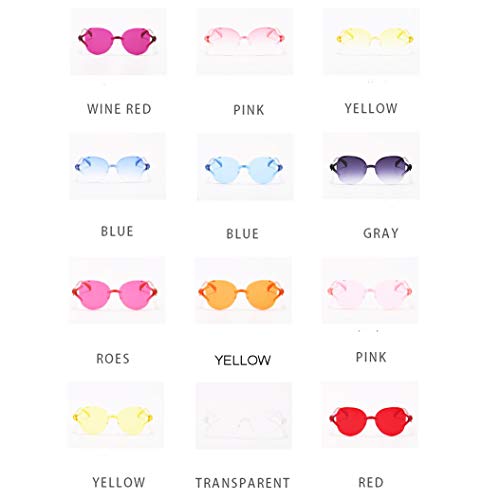 Fox Frameless One Piece Sunglasses Candy Color Ocean Piece One P