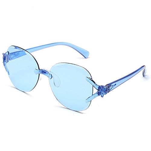 Fox Frameless One Piece Sunglasses Candy Color Ocean Piece One P