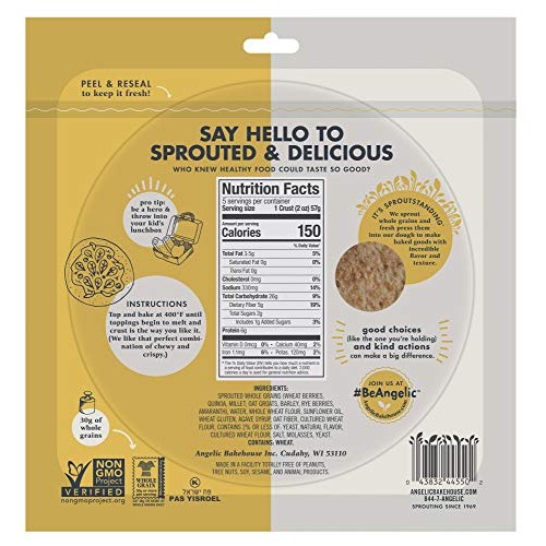 Angelic Bakehouse Flatzza Buddy Pack – 10 Ounce - Sprouted 7-Gra