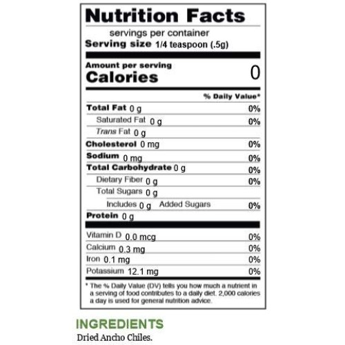 Ancho Chile Powder, 20 Ounce Jar