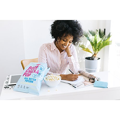 Angies Boomchickapop Real Butter Popcorn, 4.4 Ounce Bag Pack O