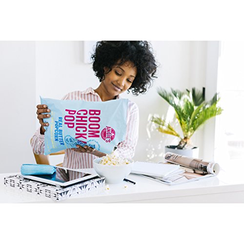 Angies Boomchickapop Real Butter Popcorn, 4.4 Ounce Bag Pack O