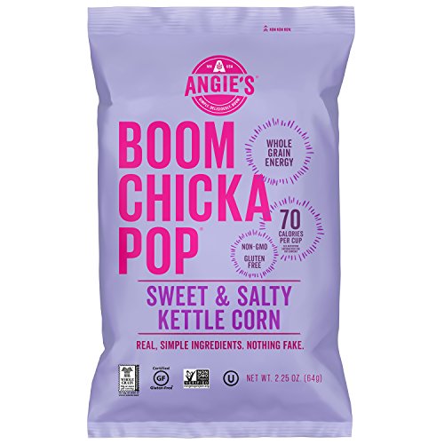 Angies Boomchickapop Sea Salt Popcorn, 1.25 Ounce Bag Pack Of 12