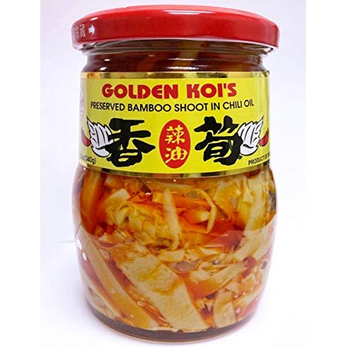 Preserved Crispy Chili Bamboo Shoot In Chili Oil - 12Oz 3 Packs Preserved Crispy Chili Bamboo Shoot In Chili Oil - 12Oz 3 Packs