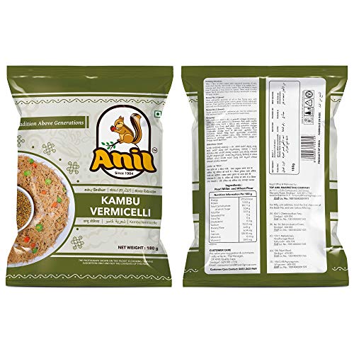 Anil Roasted Kambu Vermicelli 180G/6.349 Oz Pack Of 2