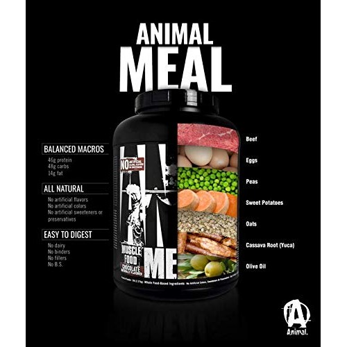 Animal Meal - All Natural High Calorie Meal Shake - Egg Whites,