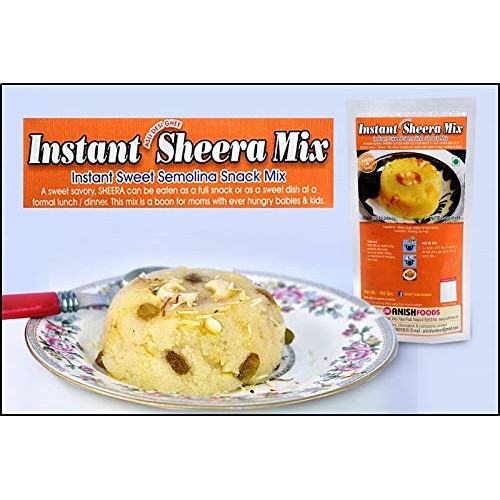 Anish Foods Solapur Instant Sheera Mix, Indian Sweet Semolina