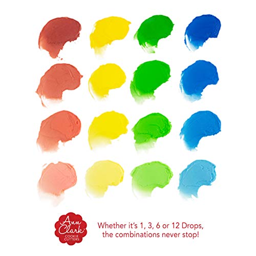 Ann Clark Cookie Cutters Food Coloring Gel 4-Pack