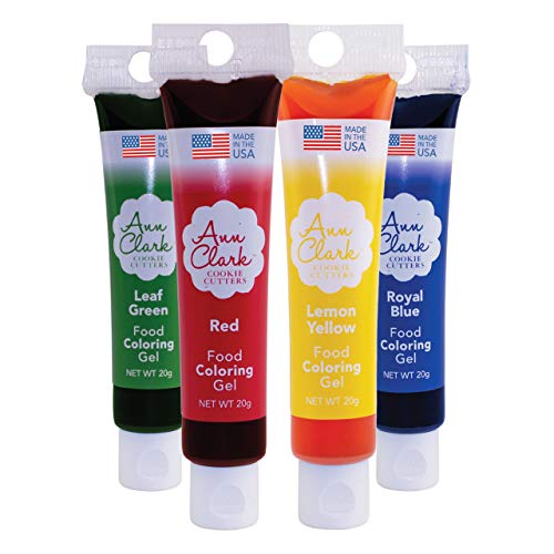 Ann Clark Cookie Cutters Food Coloring Gel 4-Pack