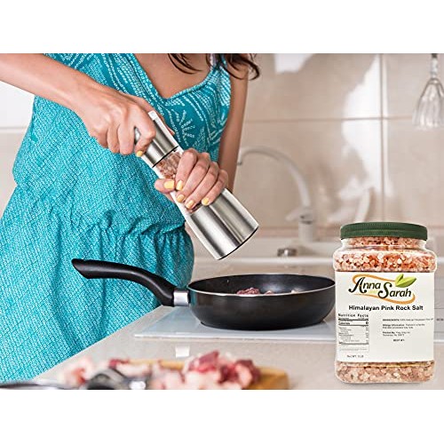 Anna and Sarah Himalayan Pink Rock Salt in Jar, 5 Lbs