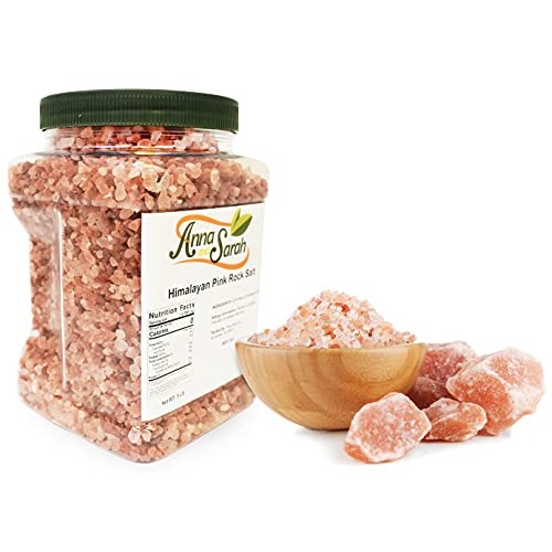 Anna and Sarah Himalayan Pink Rock Salt in Jar, 5 Lbs