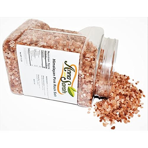 Anna and Sarah Himalayan Pink Rock Salt in Jar, 5 Lbs