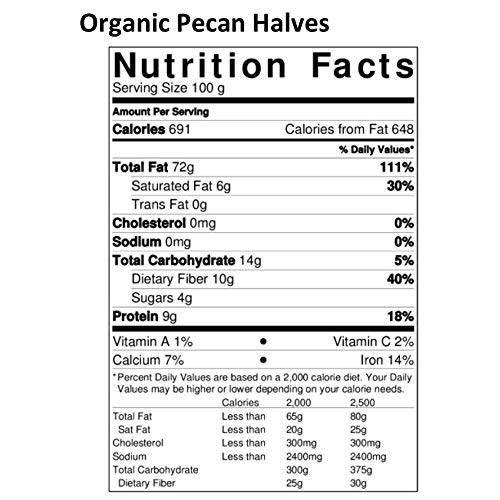 Anna And Sarah Organic Raw Pecan Halves 2 Lbs In Resealable Bag