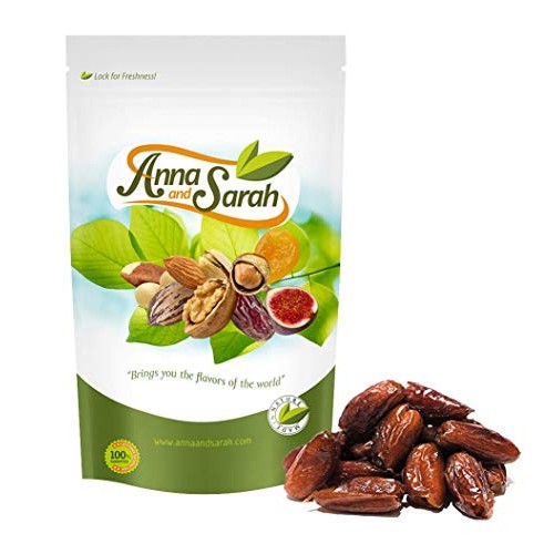 Anna And Sarah Pitted California Dates Deglet Noor In Resealable
