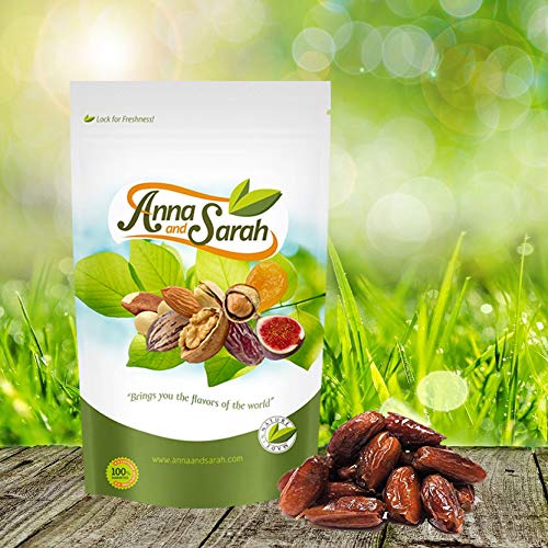 Anna And Sarah Pitted California Dates Deglet Noor In Resealable