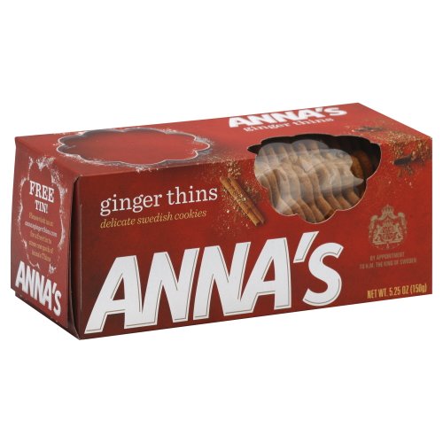 Annas Cookie Thin Gngr, 5.25 Oz Pack Of 4