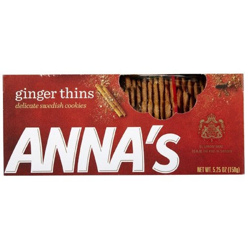 Annas Thins, Ginger, 5.25 Oz Boxes