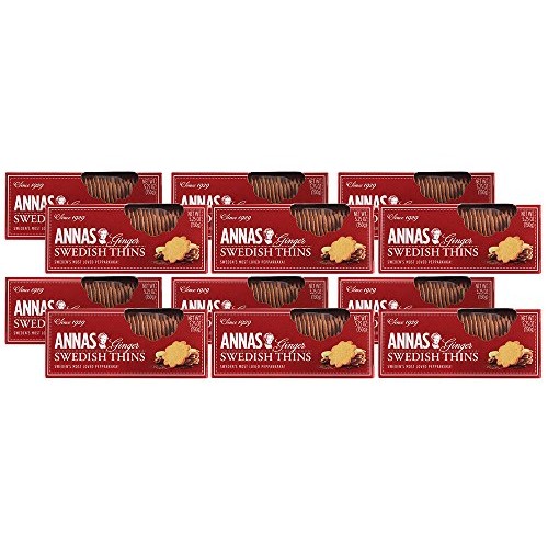 Annas Thins - Ginger Pepparkakor - 5.25 Ounce Pack Of 12 Non G