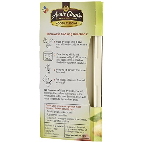 Annie Chun’S Peanut Sesame Noodle Bowl, 8.7 Ounce