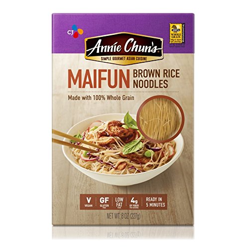 Annie Chuns Brown Rice Noodles, Maifun | Vegan, 8-Oz Pack Of 6