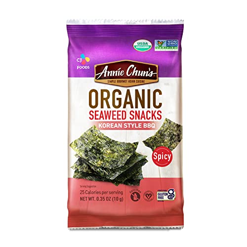 Annie Chuns - Crispy Organic Seaweed, Korean Spicy BBQ Flavor, ...