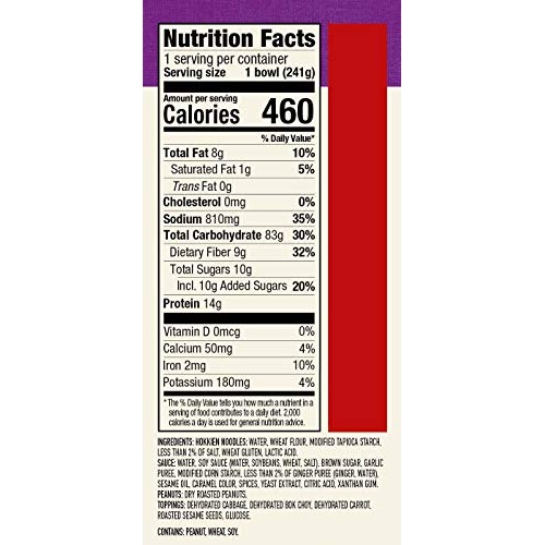 Annie Chuns Kung Pao Noodle Bowl | Vegan, Shelf-Stable, 8.5-Oz