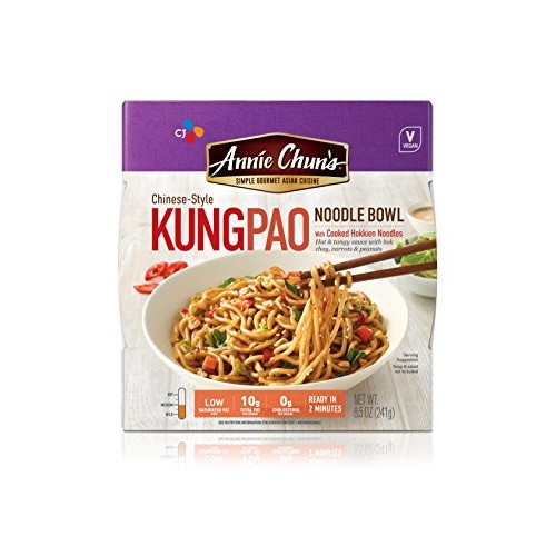 Annie Chuns Kung Pao Noodle Bowl | Vegan, Shelf-Stable, 8.5-Oz
