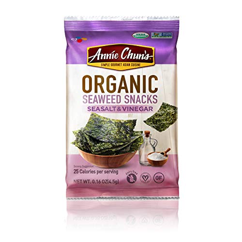 Annie Chuns Organic Seaweed, Sea Salt &Amp; Vinegar, 0.16-Oz 12 Co