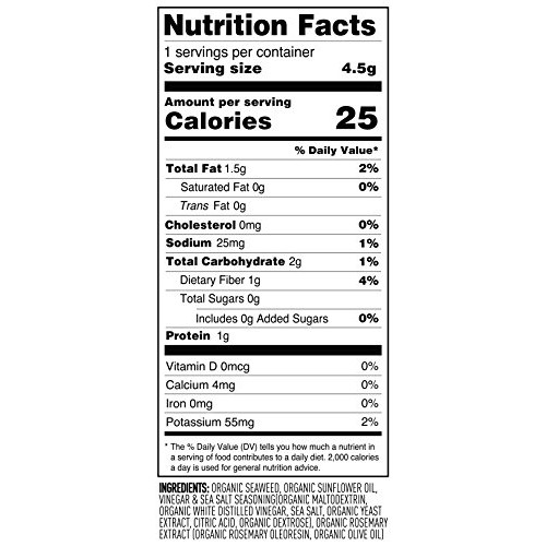 Annie Chuns Organic Seaweed, Sea Salt &Amp; Vinegar, 0.16-Oz 12 Co