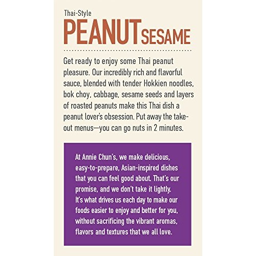 Annie Chuns Peanut Sesame Noodle Bowl | Non-Gmo, Vegan, Shelf-S