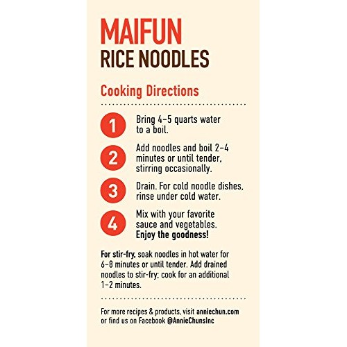 Annie Chuns Rice Noodles, Maifun, Vegan, Gluten-Free, 8-Oz Pac