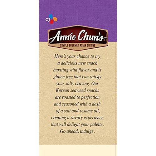 Annie Chuns Seaweed Snacks, Roasted Sesame, 0.35 Ounce