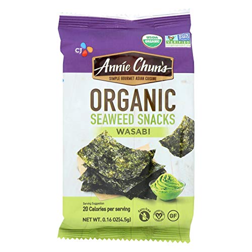 Annie Chuns, Seaweed Snk, Og2, Wasabi, Pack Of 12, Size .16 Oz,