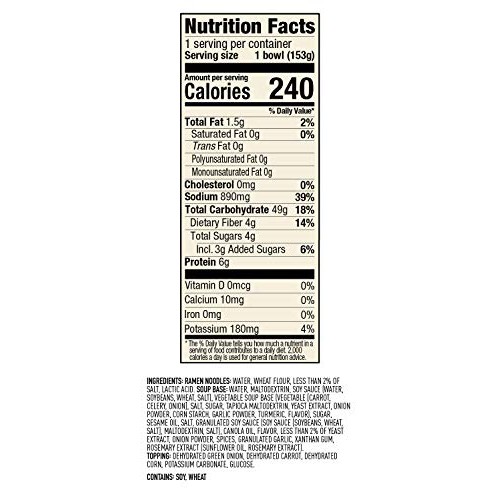 Annie Chuns Shoyu Ramen Bowl With Cooked Ramen Noodles, Japanes