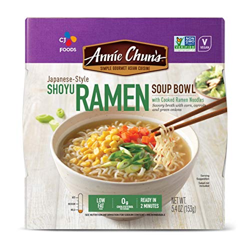 Annie Chuns Shoyu Ramen Bowl With Cooked Ramen Noodles, Japanes