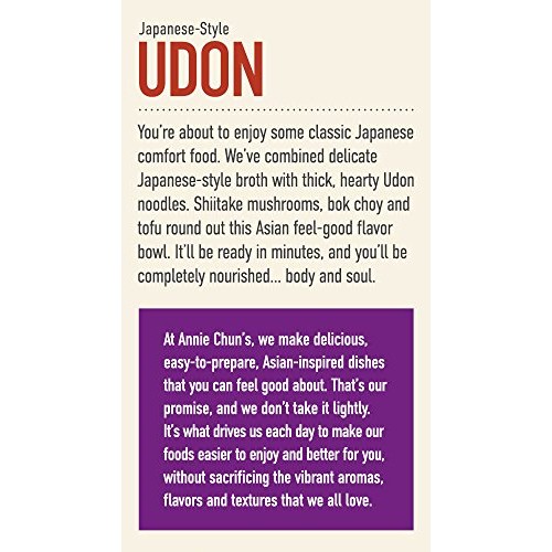 Annie Chuns Udon Soup Noodle Bowl, Non-Gmo, Vegan, Shelf-Stable