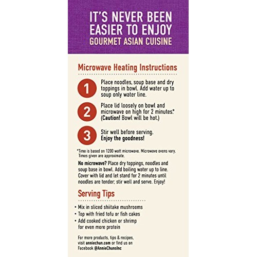 Annie Chuns Udon Soup Noodle Bowl, Non-Gmo, Vegan, Shelf-Stable