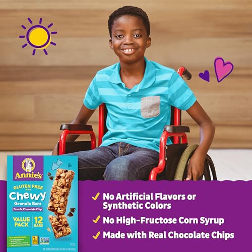 Annies Gluten Free Chewy Granola Bar, Double Chocolate Chip, 11...