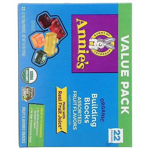 Annies Organic Building Blocks Fruit Flavored Snacks, Assorted ...